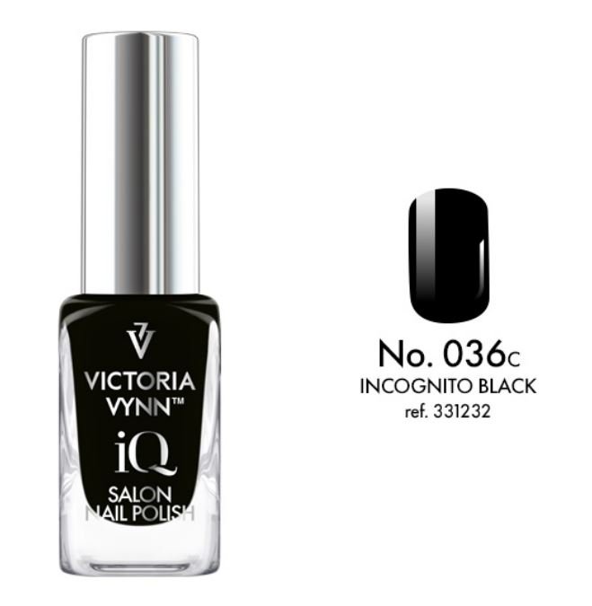 V.V NAIL POLISH IQ 036 INCOGNITO BLACK