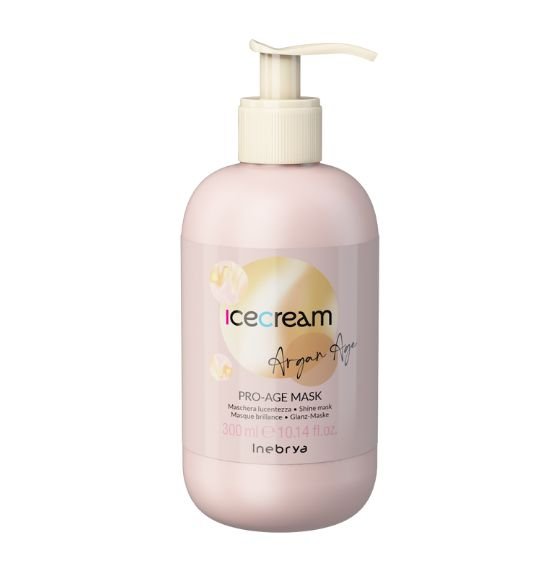 INEBRYA MASCARILLA REESTRUCTURANTE BRILLO PRO-AGE ACEITE ARGAN 300ML NEW