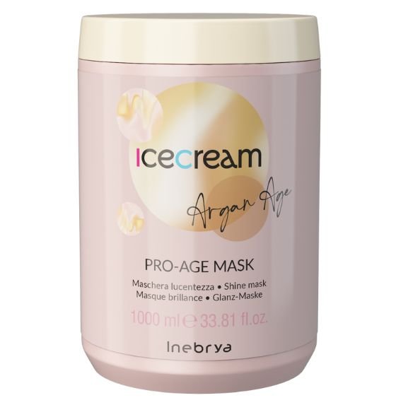 INEBRYA MASCARILLA REESTRUCTURANTE BRILLO PRO-AGE ACEITE ARGAN 1000ML NEW