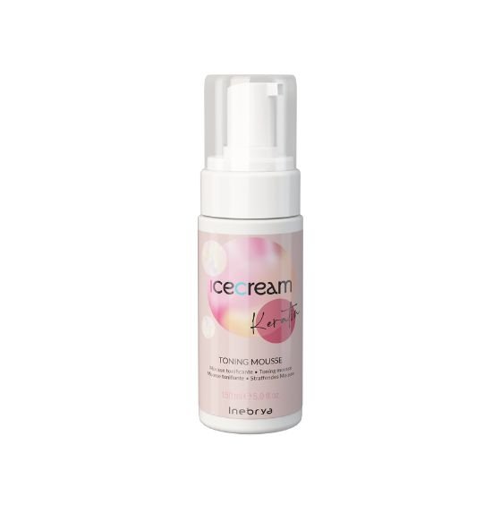 INEBRYA MOUSSE REESTRUCTURANTE SIN ENJUAGUE KERATIN 150 ML NEW