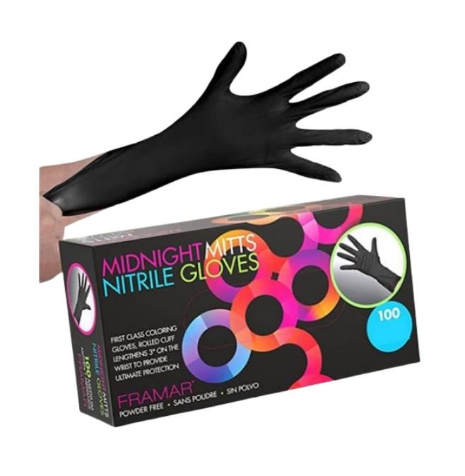 FRAMAR MIDNIGHT MITTS GUANTES DE NITRILO 100 UDS. TALLA M