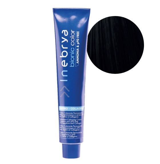 INEBRYA COLOR BIONIC 1/0 NEGRO 100ML