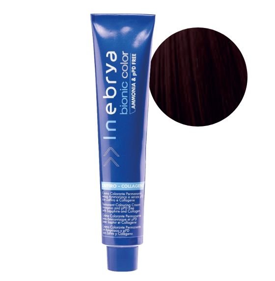 INEBRYA COLOR BIONIC 4/5 CASTAÑO CAOBA 100ML