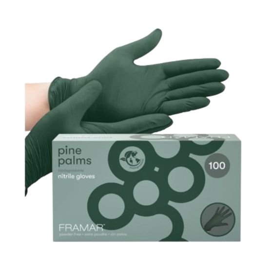 FRAMAR PINE PALMS GUANTES DE NITRILO BIO 100 UDS. TALLA S