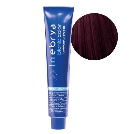 INEBRYA COLOR BIONIC 6/25 RUBIO OSCURO VIOLETA CAOBA 100ML
